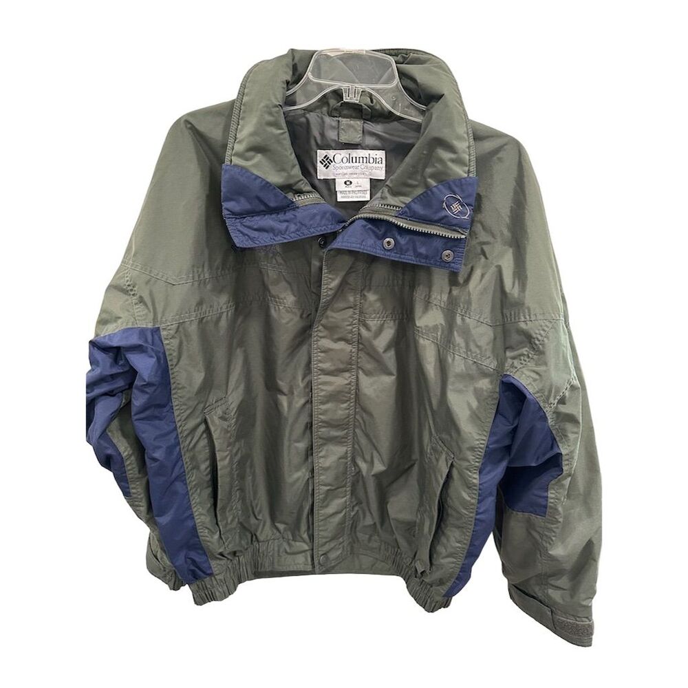 Columbia Men's Vintage Bugaboo Windbreaker Jacket‎ Size M Navy Olive